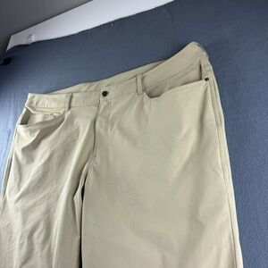 Lululemon Pants Men's 46x30* Beige ABC Warpstreme Relaxed Fit Chino Stretch Flat
